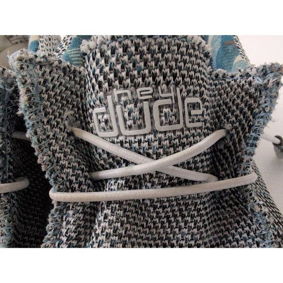 Hey Dude Wally Sox Slip On Shoe Loafer Mens 7 Ice Grey Lightweight Casual Beachy - Picture 6 of 9